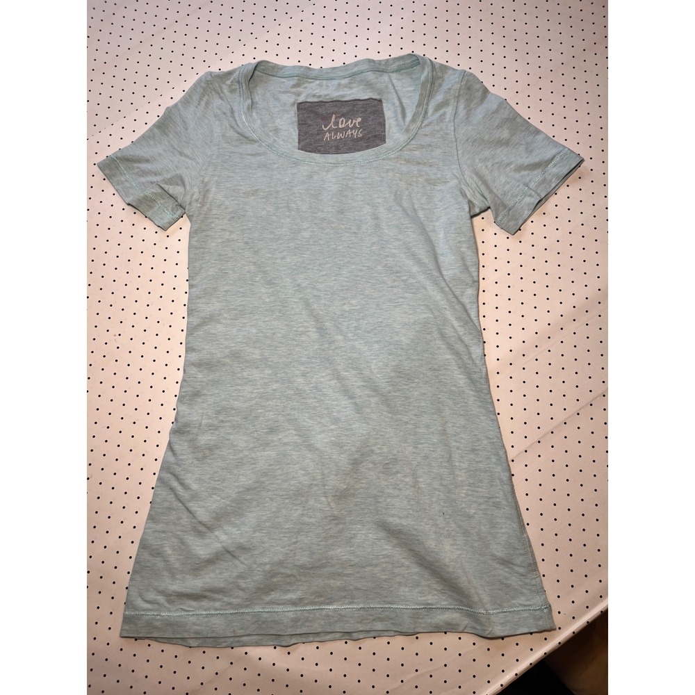 Lululemon Love Always Short Sleeve Scoop‎ Neck Tee Light Blue Heathered Size 4/6